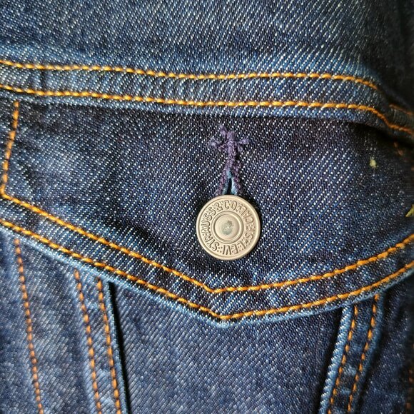 NWT Mens Levi`s Size XL Color Denim Cotton Jacket - Picture 7 of 12
